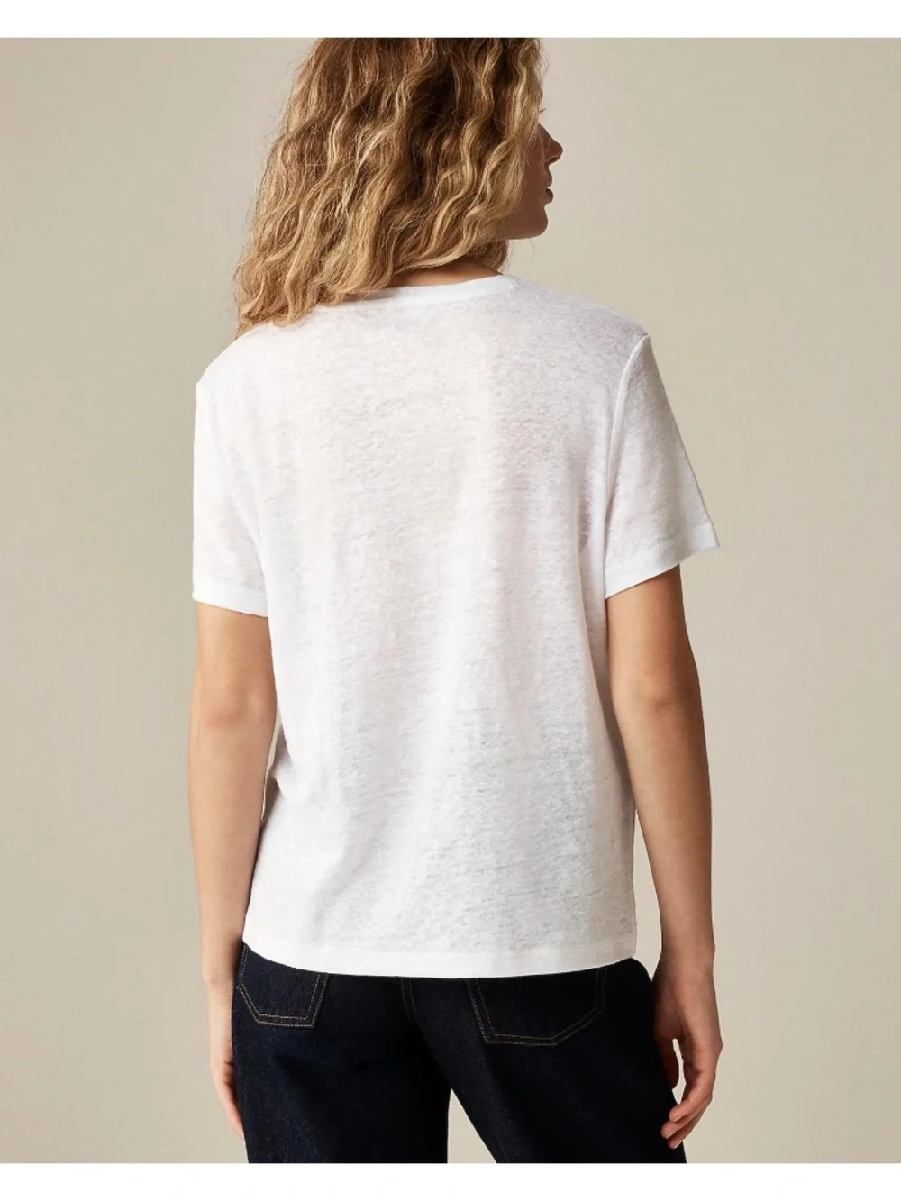 J. Crew New Relaxed Linen T-Shirt NWT